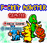 Pokemon Sapphire Title Screen